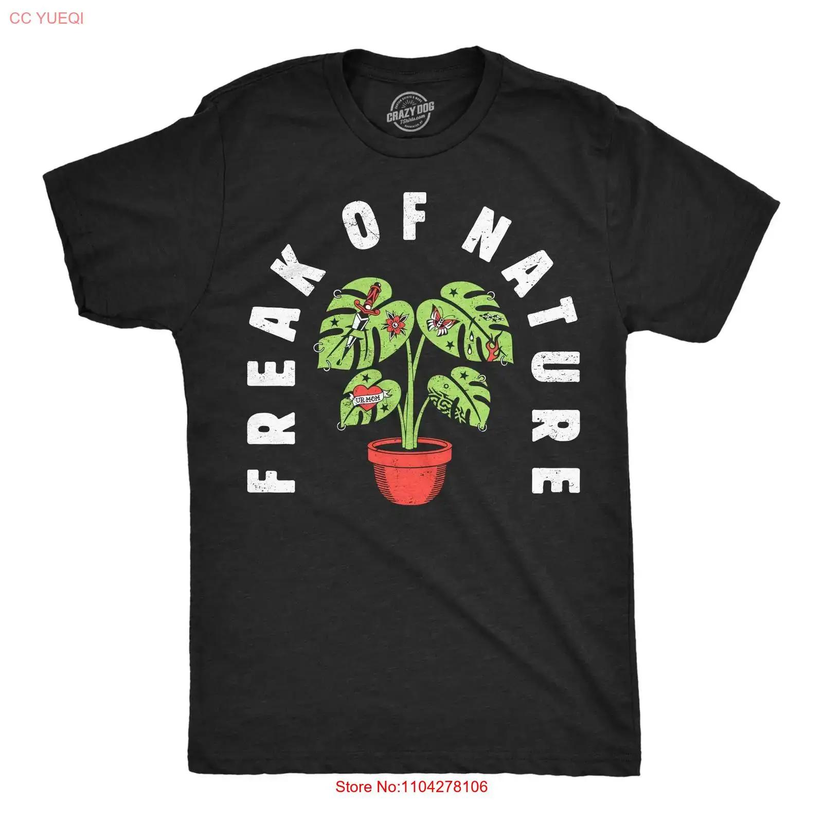 

Mens Funny T Shirt Freak Of Nature Sarcastic Plant Novelty For Men vintage Washed Versatile Soft Top For Everyday Wear Casual 5XL різнокольоровий