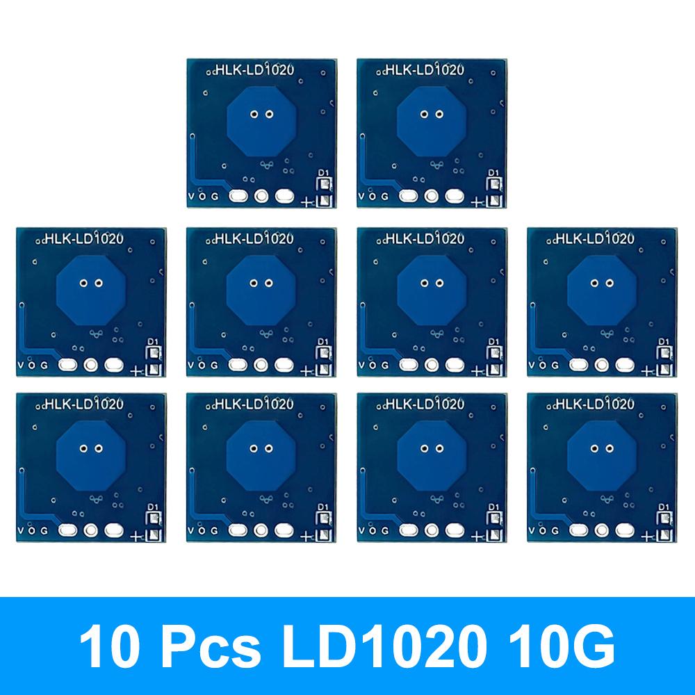 10Pcs 5Pcs 1Pcs LD1020 10G Intelligent Human Microwave Radar Sensing Module Low Power Micro Motion Intelligent Perception Sensor