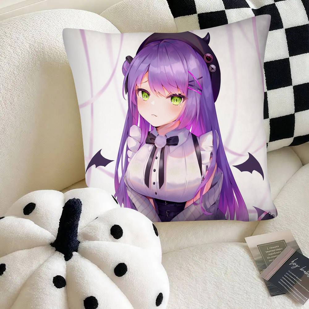 Anime Girl Tokoyami Towa Pillow Case Square Pillow Bedroom Sofa Leisure Comfort Cushion Car Home Decoration