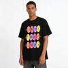 Cute Cartoon Planet Print Kids T-Shirt Loose Breathable Parent-Child Casual Daily Top Pure Cotton T-shirt