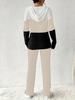 TUME Autumn/Winter Color Block Hoodie & Pants Set - Casual Fashion Two-Piece