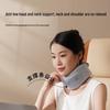 Hezheng Heated Travel Neck Pillow Set with Eye Mask & Earplugs CN plug (adapter included)