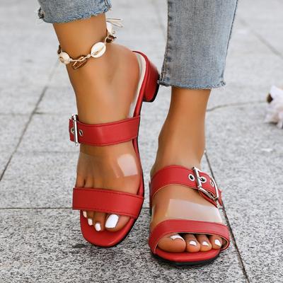 Women Sandals Summer Luxury Outdoor High Heels Shoes for Women Comfort Anti-slip Soft Leather Sandals Women Sandalias De Mujer