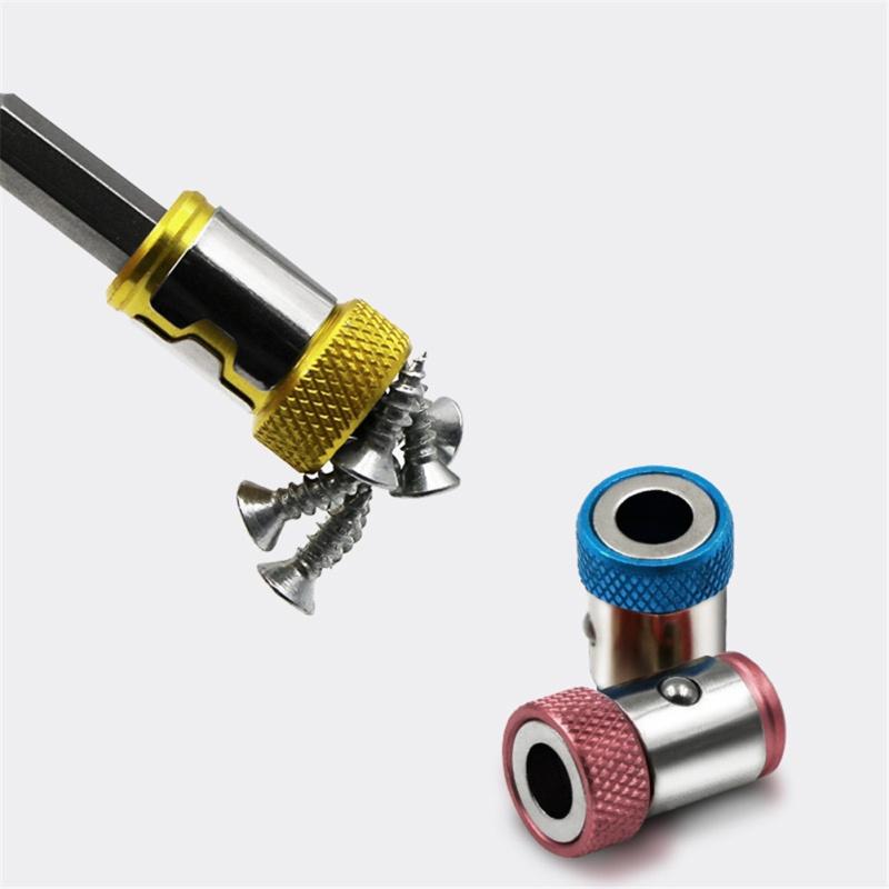 1/4" Metal Screwdriver Bit Magnetic Ring Anti-corrosion Drill Bit Magnet Strong Ring For 6.35 Mm