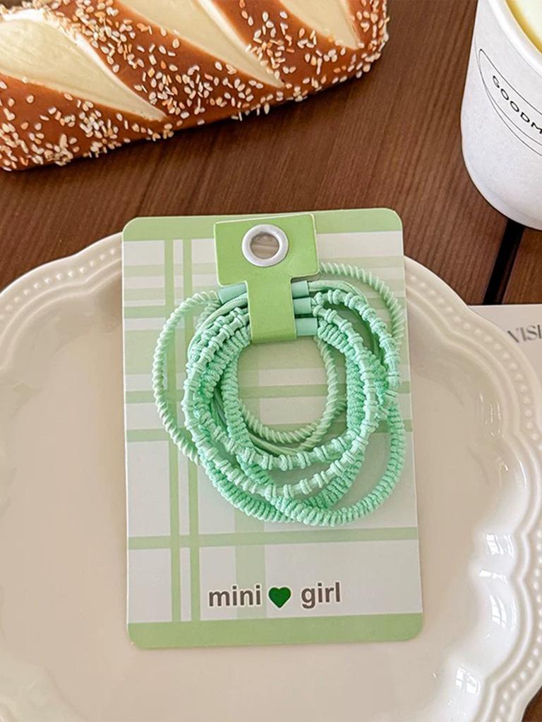 4Pcs Assorted Colors, 2MM Rubber Bands for Hair, Pain-Free Hair Accessories for Girls, Made for Long-Lasting Braids, Ponytails