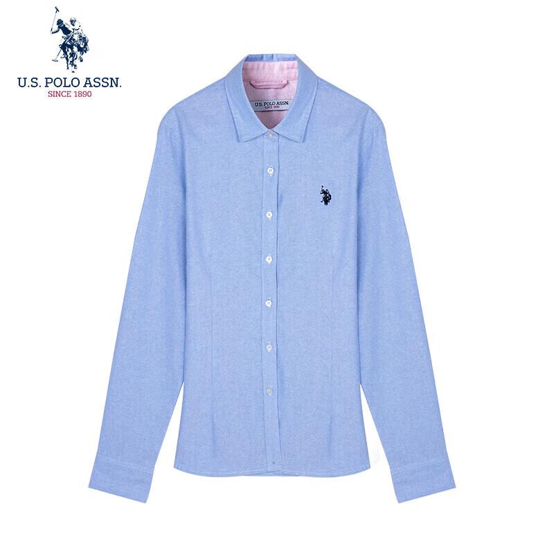 U.S. Polo Assn. Women's Long-Sleeve Pure Cotton Shirt