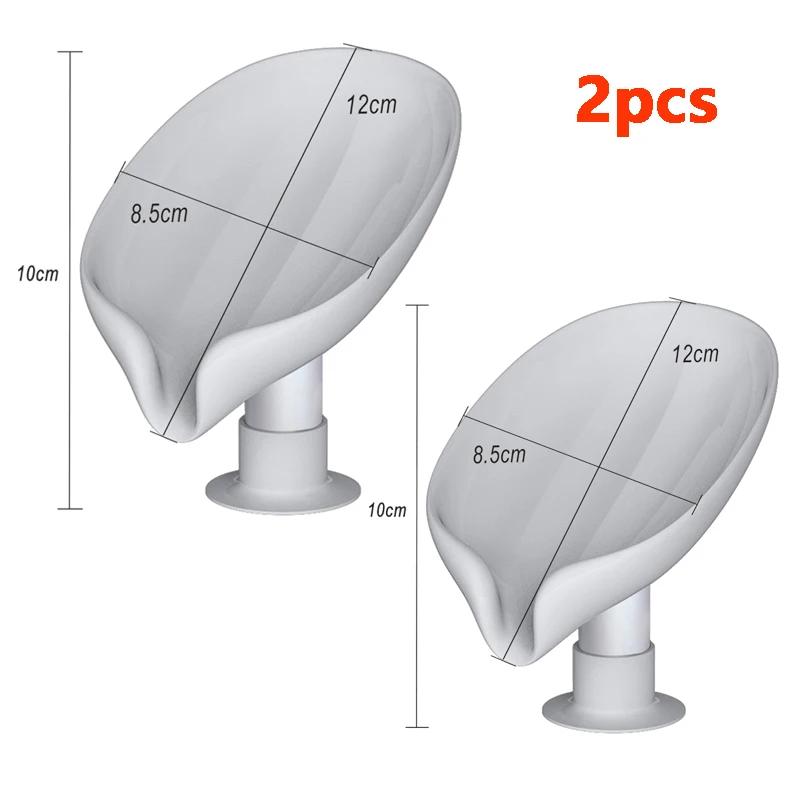 

Мыльница для ванной в форме листа, мыльница на присоске, подставка для губки, переносная мыльная емкость, аксессуары для кухни и ванной комнаты