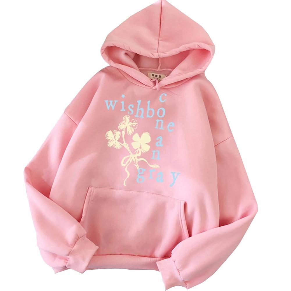 Conan Gray Wishbone 2026 Felpa Harajuku Hip Hop Pullover Top Felpa Y2k Maniche Corte Streetwear Classico alla Moda Cotone