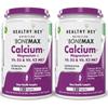 HealthyHey Nutrition Vegan Calcium with Magnesium, Vitamin D3 & Vitamin K2- Mk7 - BoneMax - Bone Health Complex - 120 Vegetable Capsules - Pack of 2