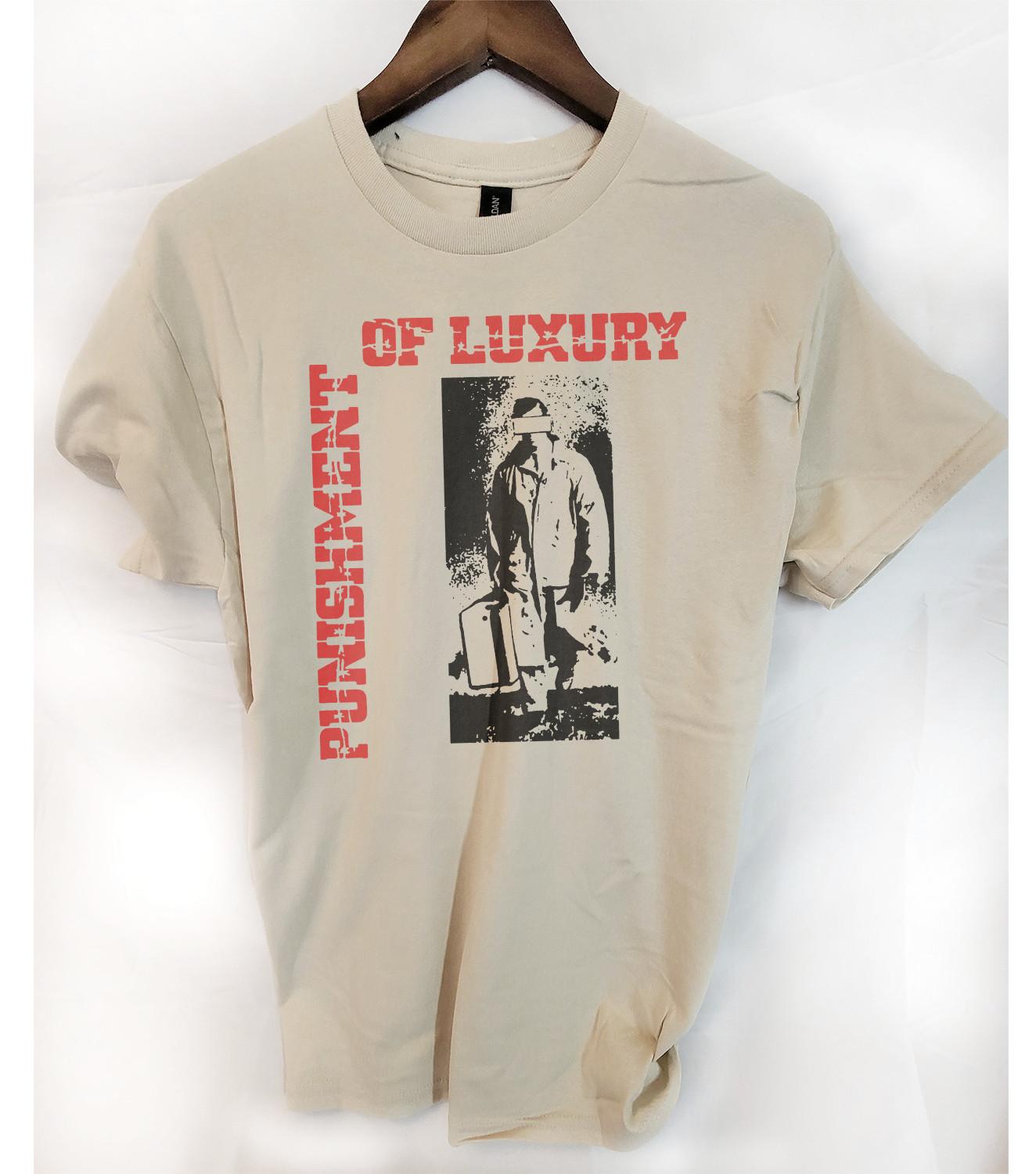 Punishment of Luxury band t shirt Newcastle uk post punk Punilux 80s XL