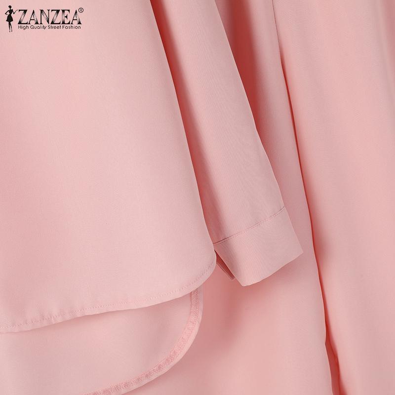 ZANZEA Lässiges Zweiteiler-Set aus langärmeliger Bluse und Hose für Damen