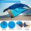Foldable Waterproof Beach Blanket - 1pc Sandproof Beach Mat with 4 Corner Stakes - for Outdoor Camping Travel Vacation Hiking