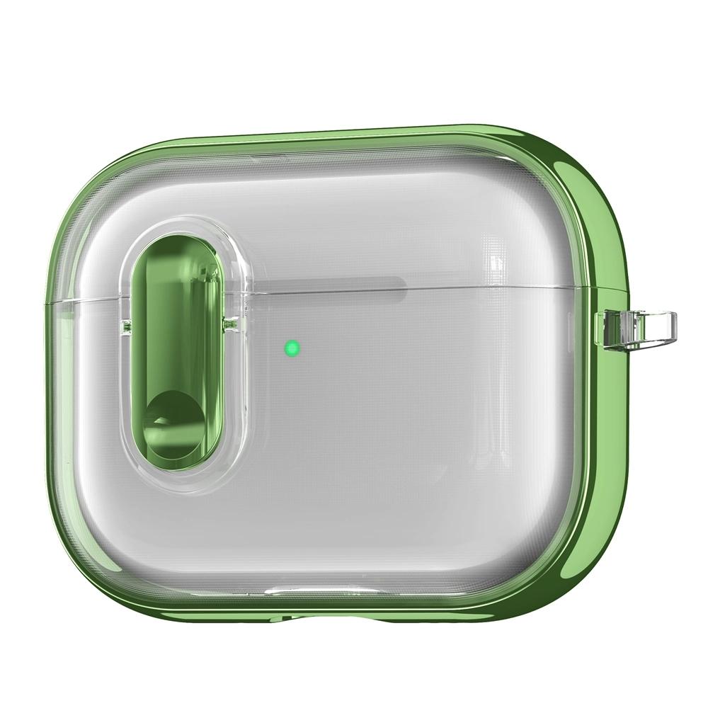 New Coming Transparent Crystal Clear Secure Lock Headphone Earphone Cover For Apple AirPods 4 Pro 3 2 Earphone Case With Hook