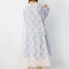 Sweet Mori Girl Embroidered Layered Vest Dress