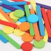 Children's Rainbow Stick Thinking Puzzle Montessori Wooden DIY Ice Cream Stick Puzzle Challenge Table Games Educational Toys