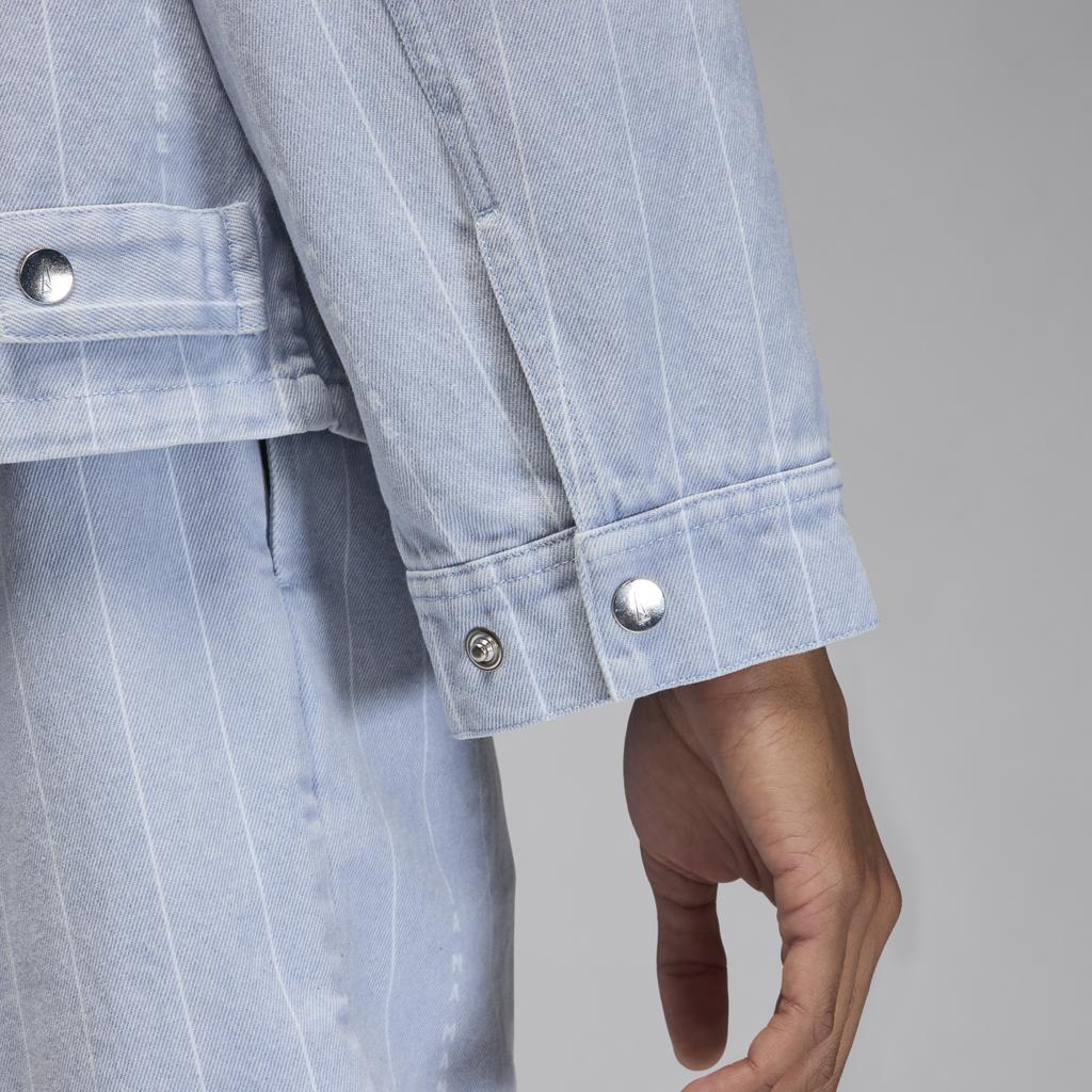 Jordan X A Ma Maniére Collaboration Comfortable Fashion Striped Long Sleeve Jacket Unisex jackets Light-Armory-Blue HF4354-440