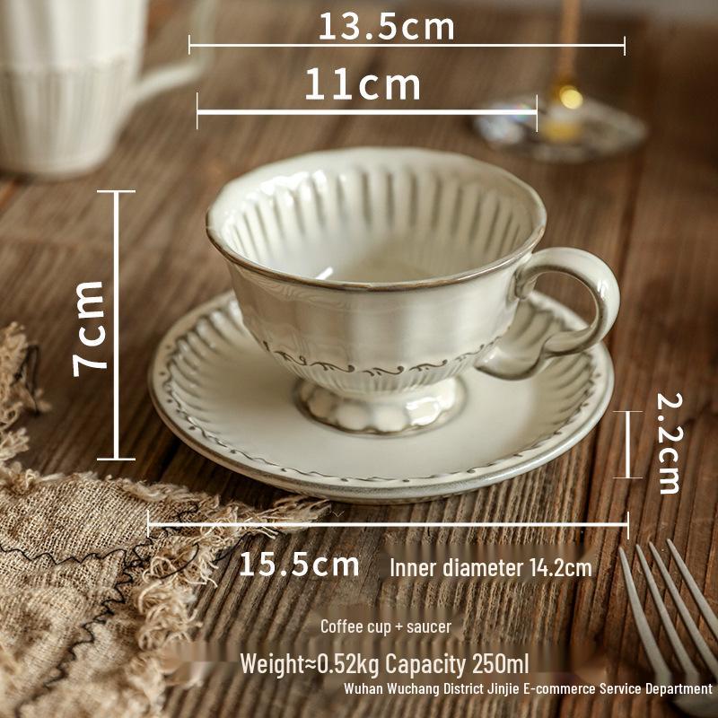 Elegant French Ceramic Tableware Set: Lace Design Plates, Steak & Salad Bowls, Rice & Soup Bowls, Baking Dish for Western Cuisine.