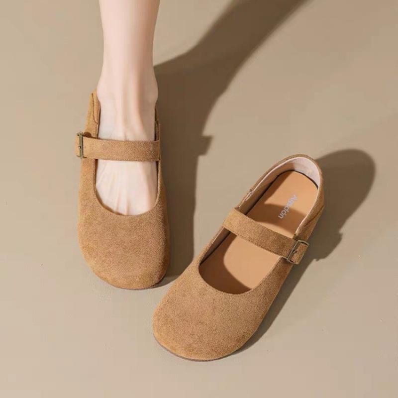 Fashion Women's 2025 New Spring Bean Shoes with Skirt Slip-on Soft Sole Mary Jane Single Shoes