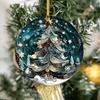 Dream Christmas Tree Ornament Sparkling Acrylic Hanging Decoration with Golden String Festive Keepsake Gift