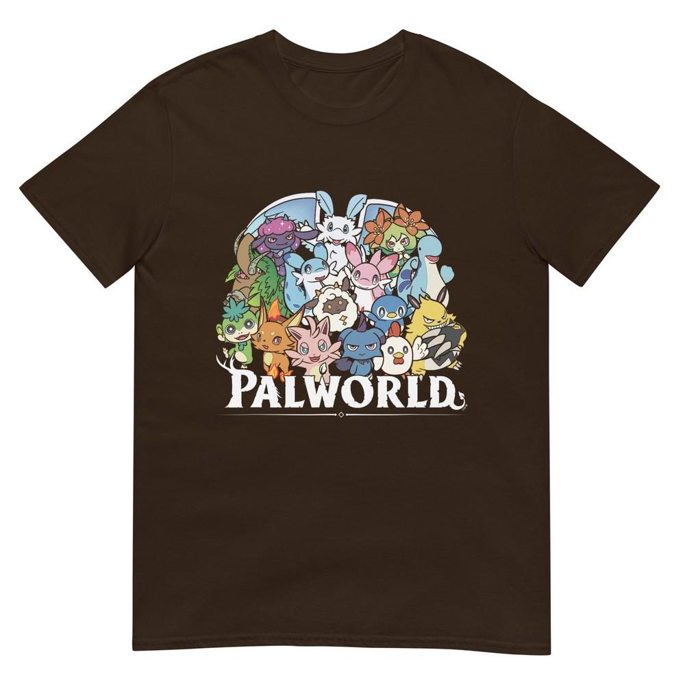 Palworld Vollständiges Charakter-Gruppenporträt Videospiel T-Shirt