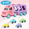 HIWO Toy Cars for Boys Ages and 6 and Educational Toy Set of 5 Large and Small Vehicles Large Truck 4 Mini Construction Fire Indoor Mini Educational