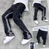Trendy High Street Brand Men's Jeans Loose Fit Straight Leg Casual Drag Trousers Vintage