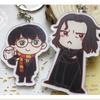 Potter Cartoon Harry Snape Malfoy George Bill Movie Character Pendant Keychain
