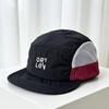 Mesh splicing breathable five-piece hat women's summer quick-drying fabric letter embroidery outdoor sunshade baseball cap men
