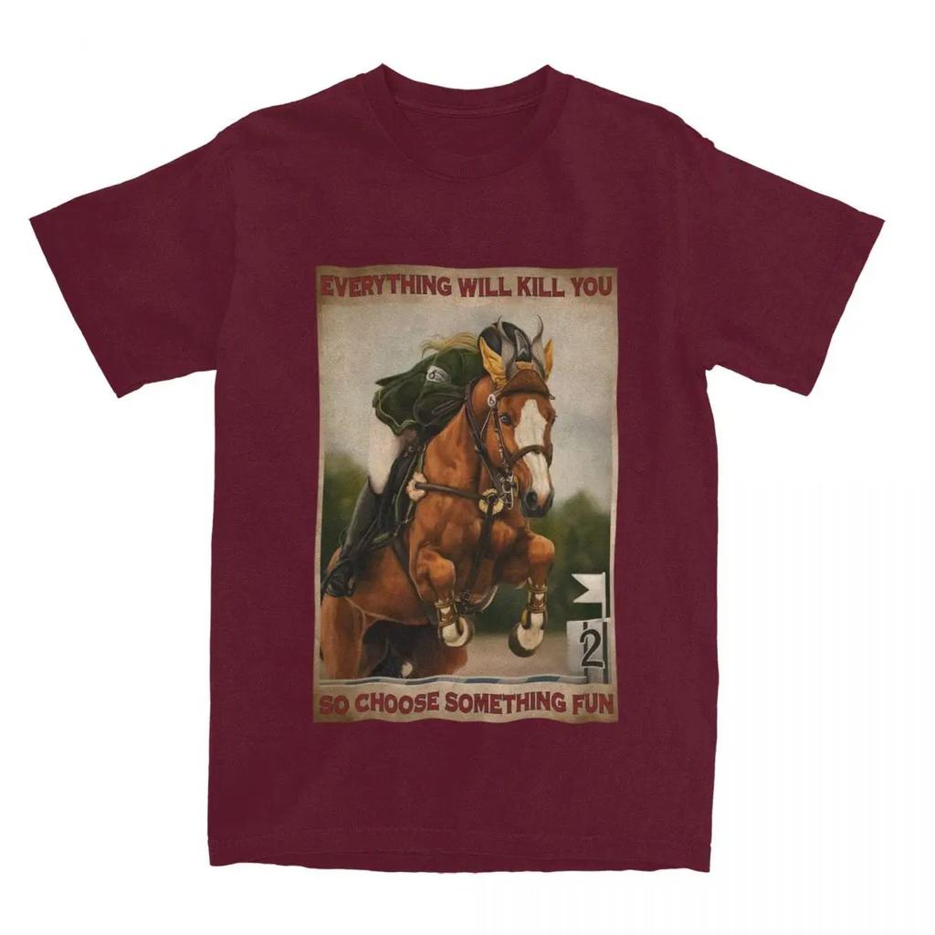 Männer Frauen Pferderennen T-Shirts Merchandise Pferdeliebhaber Reine Oberteile T-Shirt Vintage T-Shirts Erwachsene