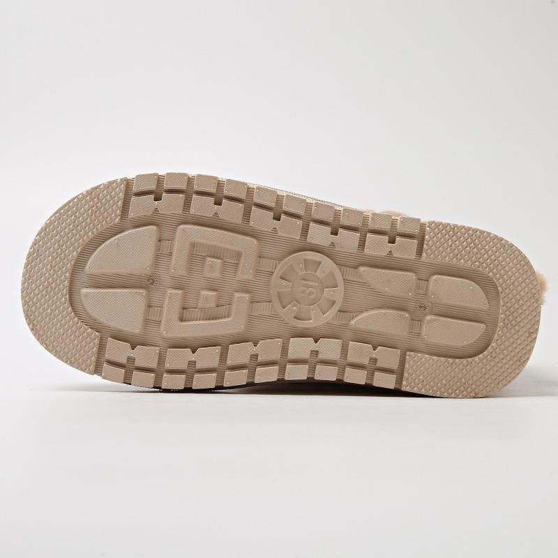 Children's Warm Snow Boots Plush Neckline Soft Non-slip Round Head Medium Tube One Pedal Autumn and Winter Velvet Cotton Shoes