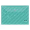 A4 Thickened Transparent Snap Button Document Bag - Waterproof, Large Capacity, Colored Twill Storage.