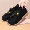 Vintage Beaded Casual Soft Sole Womens Breathable Loafers Comfortable Daily Walking Shoes