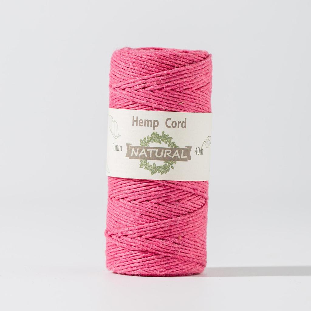 Sfoară de cânepă colorată de 1 mm, Sfoară decorativă pentru cadouri artizanale, Sfoară împletită pentru brățară colier, Accesorii pentru bijuterii 40 de metri rola