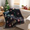 Christmas Sofa Cover Blanket Cotton Blend Festive Decorative Throw Couch Anti Cat Scratch