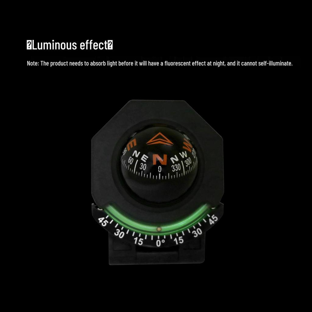 Leuchtender Multifunktionaler Auto-Montierter Hochpräzisions-Outdoor-Kompass & Neigungsmesser