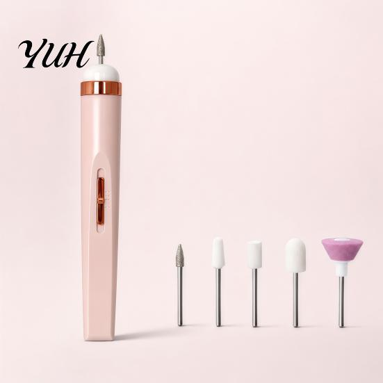 Professional Nail Polishing Pen Electric Drill Kit, Portable Pen-shaped Manicure Pedicure Tool, Adjustable Speed Multifunctional Exquisite Gift