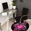 1pc Heartburst Round Carpet, Made of Polyester,Perfect for Decorating Office Chairs, Living Rooms,fplt264