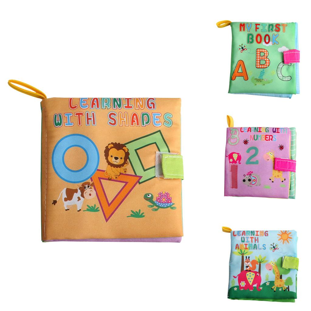 Wholesale Baby Cognitive Cloth Book Educational Early Learning Tear-resistant English Forest Ocean Animal Hand Book