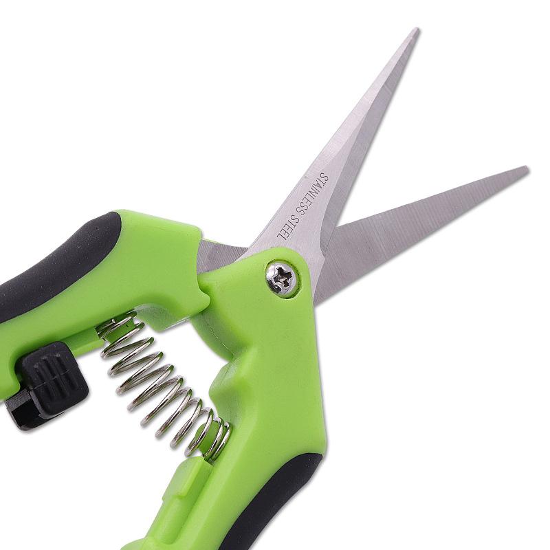 1pcs Gardening Scissors Stainless Steel Garden Branch Pruning for Tree Shears Fruit Picking Scissor Weed Potted Flower Pruners