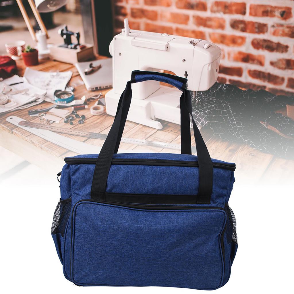 Knitting Storage Bag 600D Oxford Cloth Knitting Needles Crochet Hook Yarn Wool OrganizerBlue