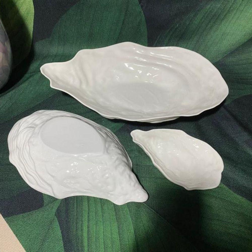 Ceramic Sashimi Plate Creative Storage Dish Kitchen Organizer Salad Plate  Hotel Table