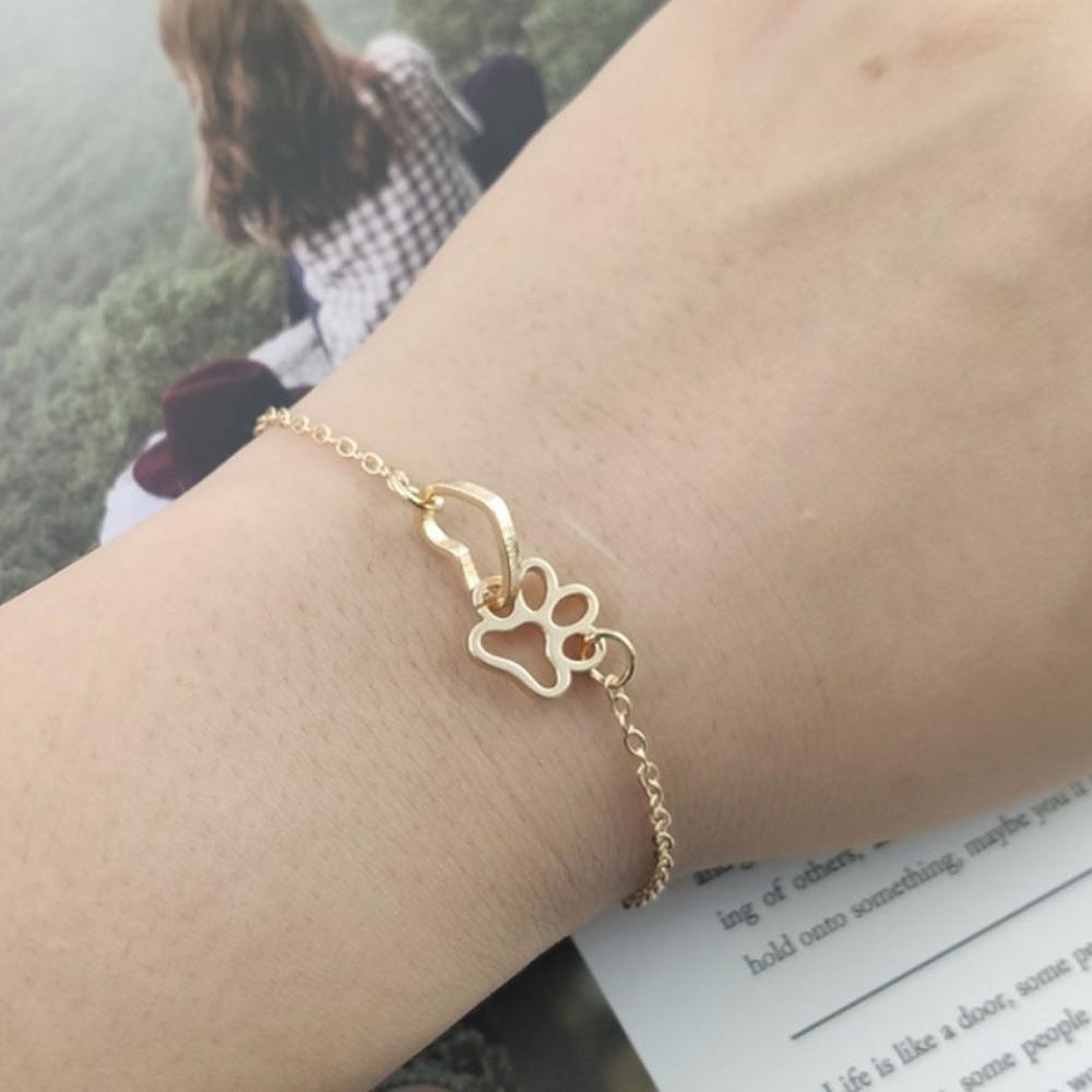 Dünnes Liebespfoten-Armband Einfache Hundekralle Fußkettchen Armband Freundschaftsarmband Geschenke