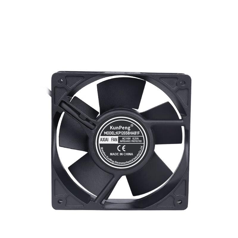 Beiyou 12038 All-Metal High-Temp Industrial AC Fan CN plug (adapter included)