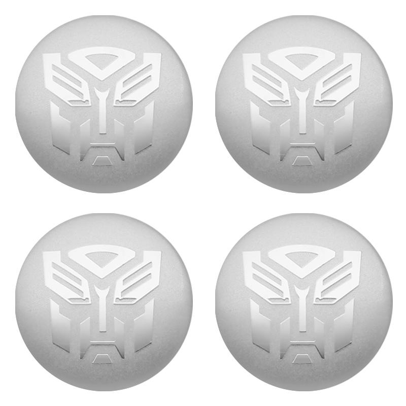 4Pcs 56mm Car Styling Transformers Decepticon Emblem Badge Sticker Car Wheel Hub Center Caps Rim Cover Stickers Auto Accessories
