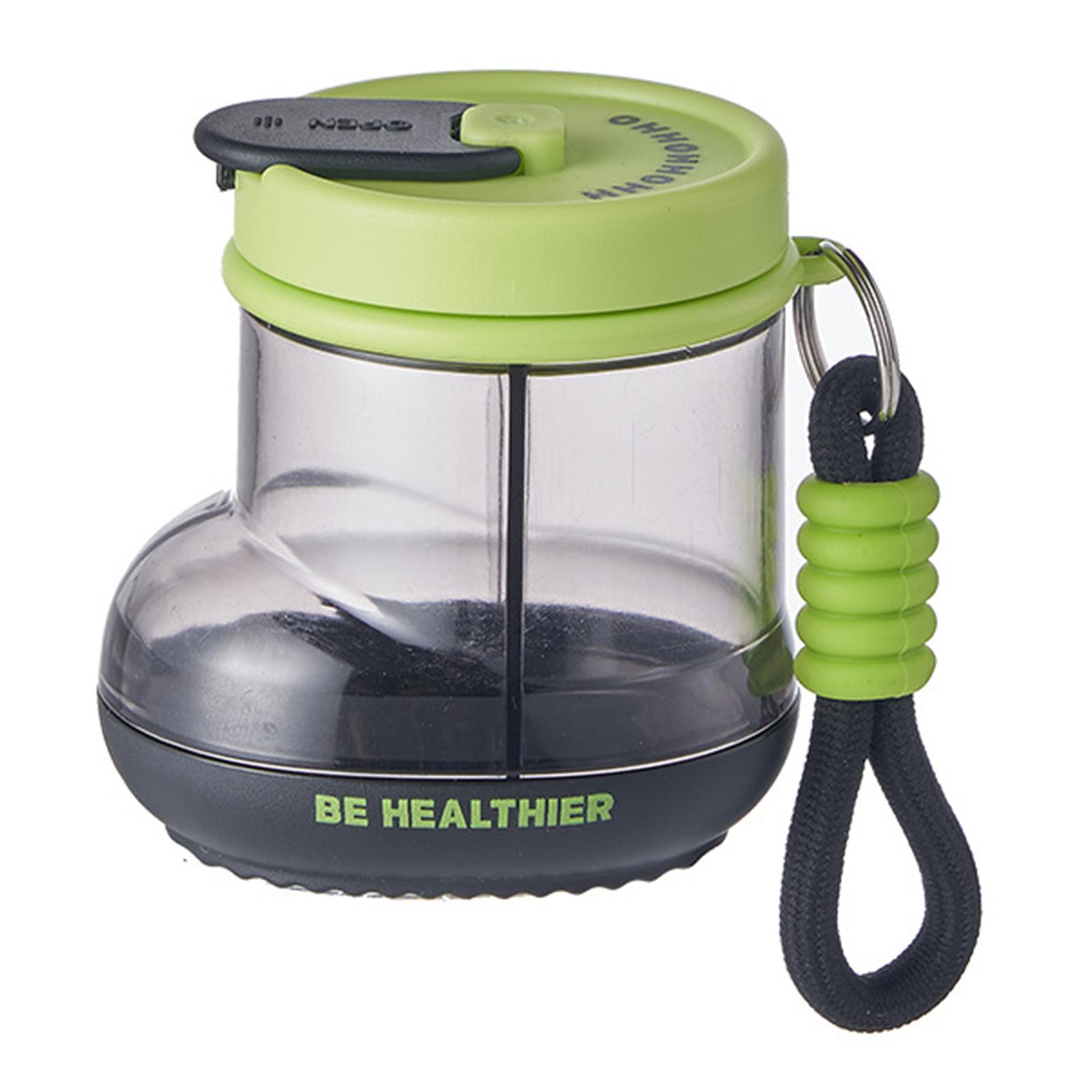 

Portable Mini Boot Pillbox Large Capacity Medicine Tablet Dispenser For Vitamins Organizer зелений