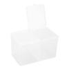 2 Grids Cotton Pads Swabs Container Nail Polish Glitter Powder Organizer Storage Box