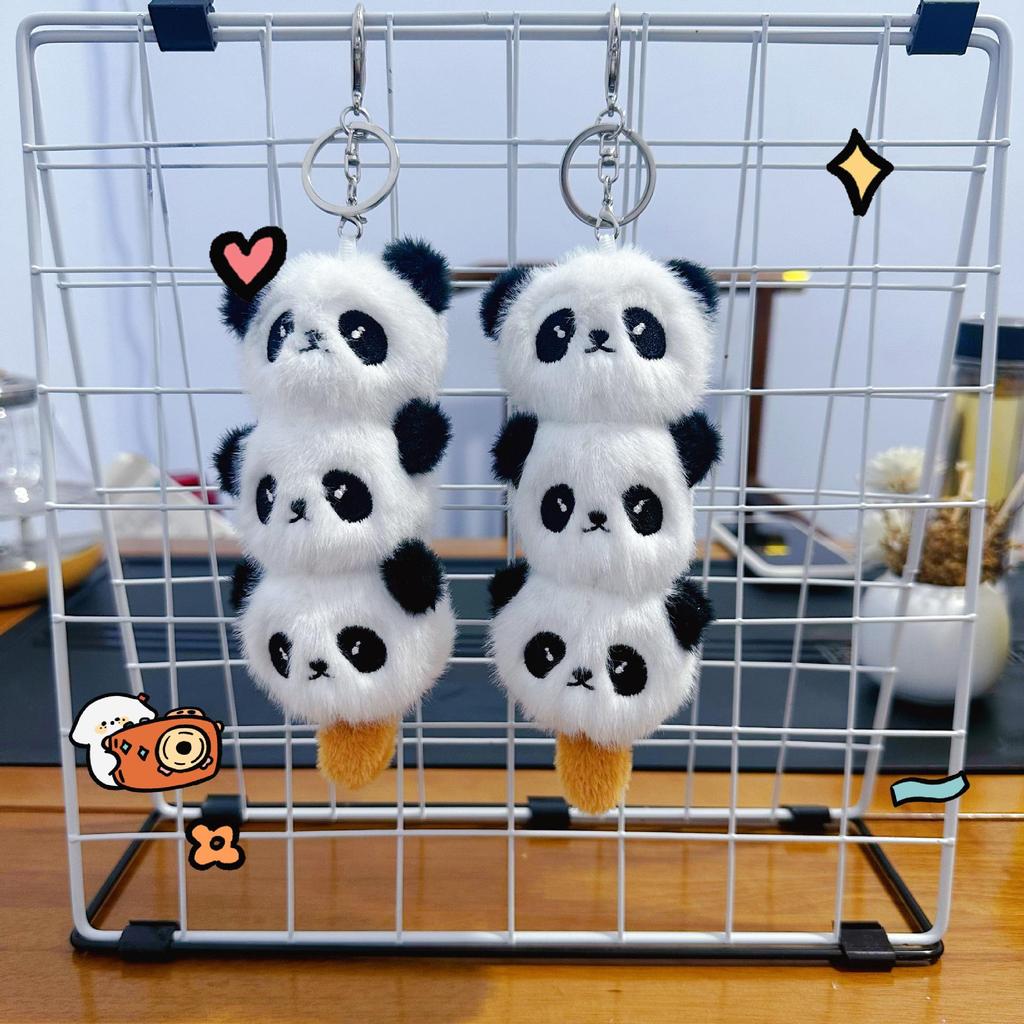 Mini Plush Toy Claw Machine Keychain Charms