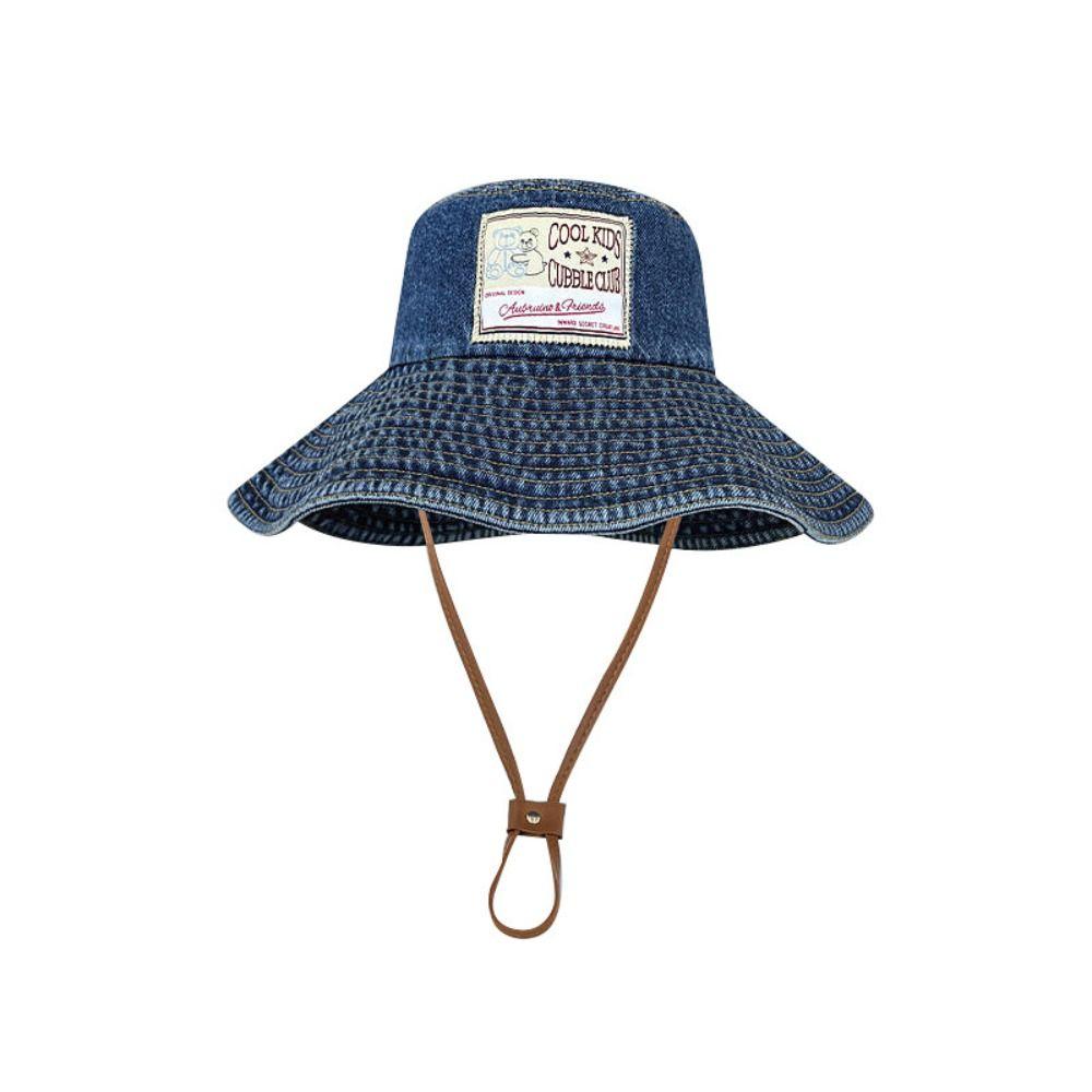 Wide Wings Denim Bucket Hat Big Brimmed Sunscreen Hat Casual Jeans Fisherman Hat  Women