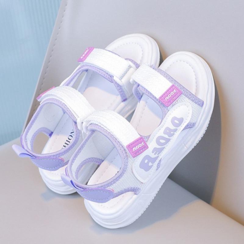 Summer Open Toe Soft Sole Girls Sports Princess Sandals Casual Student Kids Beach Shoes