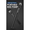 WEST BIKING Tragbare Fahrradpumpe Aluminiumlegierung Fahrrad Luftpumpe Reifenfüller Schrader/Presta Universal Rennrad Zubehör